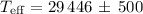 Mathematical equation: $T_{\rm eff}=29\,446\,\pm\,500$