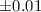 Mathematical equation: $\pm0.01$