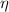 Mathematical equation: $\eta $