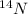 Mathematical equation: $^{14}N$