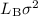Mathematical equation: $L_{\rm B}\sigma^2$