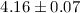 Mathematical equation: $4.16\pm0.07$