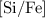 Mathematical equation: $\mathrm{[Si/Fe]}$