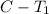 Mathematical equation: $C-T_{1}$