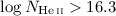 Mathematical equation: $\log N_{\mathrm{\ion{He}{ii}}} > 16.3$