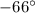 Mathematical equation: $-66^{\circ}$