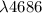 Mathematical equation: ${\lambda}4686$