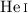 Mathematical equation: $\ion{He}{i}$
