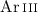Mathematical equation: $\ion{Ar}{iii}$