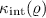 Mathematical equation: ${\kappa}_{\rm int}(\varrho)$