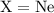 Mathematical equation: $\rm X=Ne$