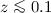 Mathematical equation: $z \la0.1$