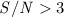 Mathematical equation: ${\it S/N}>3$