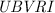 Mathematical equation: $\it UBVRI$