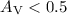 Mathematical equation: $A_{\rm V}<0.5$