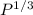 Mathematical equation: $P^{1/3}$