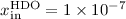 $x{^{\tiny\rm{HDO}}_{\rm in}} = 1\times10^{-7}$
