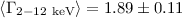 $\langle\Gamma_{\rm 2-12~keV}\rangle = 1.89\pm0.11$