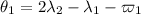 $\theta_1 = 2\lambda_2 - \lambda_1 - \varpi_1$