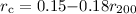 $r_{\rm c}=0.15{-}0.18 r_{200}$
