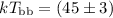$kT_{\rm bb} = (45 \pm 3)$