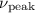 $\nu_{\rm peak}$