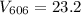 $V_{\rm 606}=23.2$