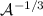 ${\cal A}^{-1/3}$