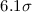 $6.1\sigma$
