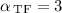 $\alpha_{\rm{\,{\small TF}}}=3$