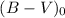 $(B-V)_{0}$