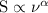 Mathematical equation: ${\rm S} \propto \nu^\alpha$