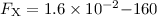 Mathematical equation: $F_{\rm X}=1.6\times 10^{-2}{-}160$