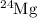 Mathematical equation: $\rm{}^{24}\kern-0.6ptMg$