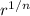 Mathematical equation: $r^{1/n}$