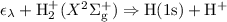 Mathematical equation: $\epsilon_\lambda + {\rm H}_{2}^{+}(X^{2}\Sigma_{\rm g}^{+}) \Rightarrow {\rm H}(1{\rm s}) + {\rm H}^{+}$