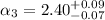 Mathematical equation: $\alpha_3 = 2.40_{\rm -0.07}^{\rm +0.09}$