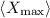 Mathematical equation: $\langle X_{\max} \rangle$