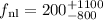 Mathematical equation: $f_{\rm nl} = 200_{-800}^{+1100}$