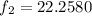Mathematical equation: $f_2 = 22.2580$
