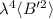 Mathematical equation: $\lambda^4\langle B'^2\rangle$