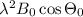 Mathematical equation: $\lambda^2B_0\cos\Theta_0$
