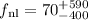 Mathematical equation: $f_{\rm nl}= 70_{-400}^{+590}$