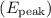 Mathematical equation: $(E_{\rm peak})$