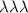 Mathematical equation: $\lambda\lambda\lambda$