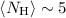 Mathematical equation: $\langle N_{{\rm H}}\rangle \sim 5$