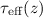 Mathematical equation: $\tau_\mathrm{eff}(z)$