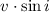 Mathematical equation: $v\cdot\sin{i}$