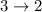 Mathematical equation: $3\rightarrow2$