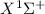 Mathematical equation: $X^1\Sigma^+$